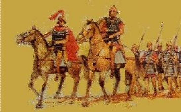 Part of the Roman army.  The army of ancient Rome.  Brief historical background